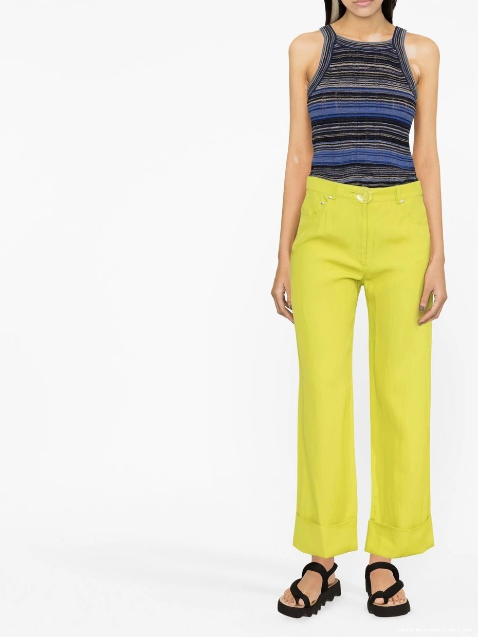 Cheap Stella high-waisted Women trousers McCartney straight-leg 0817